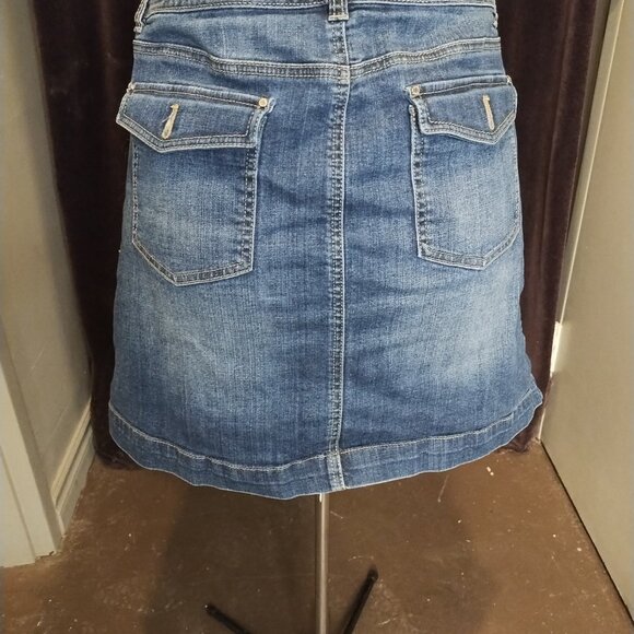 White House Black Market Denim Skirt - Size 14 - Picture 2 of 3